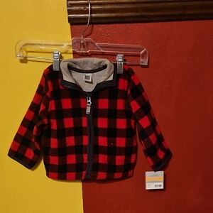 Carter's Red and Black Plaid Baby Jacket